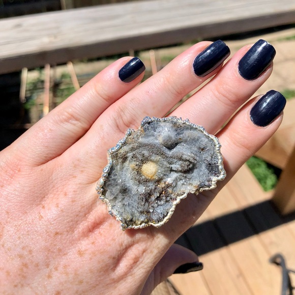 Geode druzy ring - Picture 3 of 3